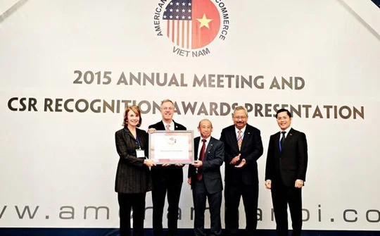 Dow nhận giải thưởng Amcham CSR 2015 nhờ những đóng góp vì cộng đồng