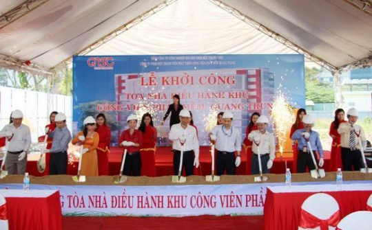 Khởi công tòa nhà điều hành và sản xuất phần mềm Quang Trung