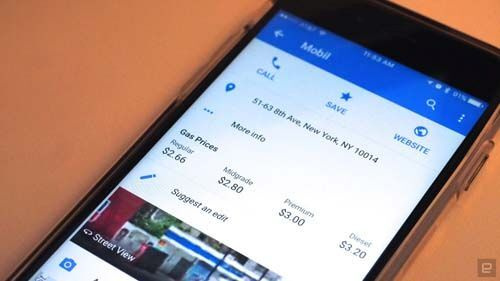Google Maps cập nhật trên iOS, hiển thị cả… giá xăng
