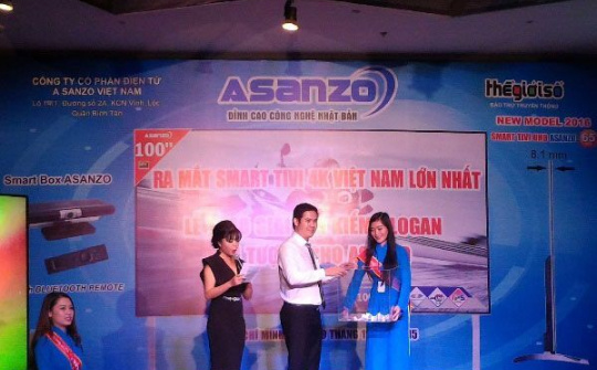 Asanzo ra mắt dòng tivi 100 inch tại thị trường Việt Nam