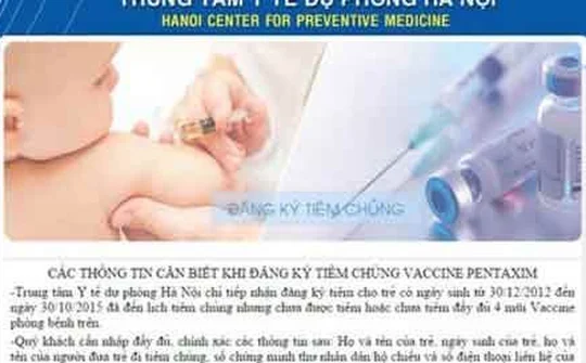 Vắc-xin đăng ký qua mạng: Hết sạch sau 3 phút