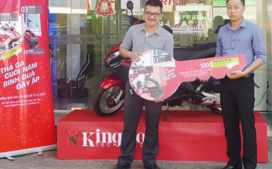 Kingston trao thưởng chương trình khuyến mãi cuối năm