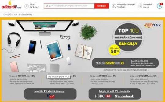 Online Friday 2016 mang lại doanh thu hơn 170 tỷ đồng