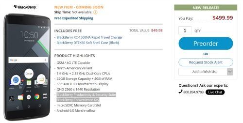 Smartphone cuối cùng của Blackberry đã cho đặt trước
