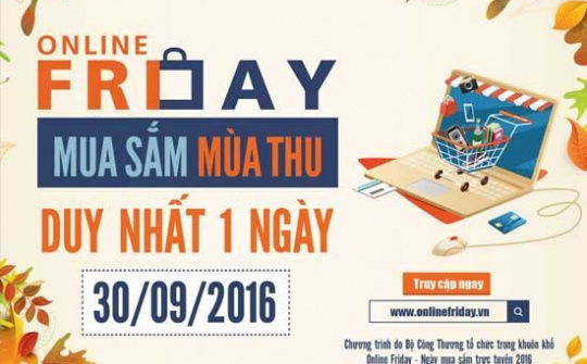 Online Friday mua sắm mùa Thu 2016 mang lại doanh thu ước tính 203 tỷ đồng