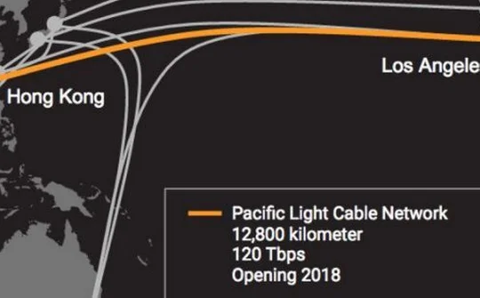 Google và Facebook bắt tay xây dựng tuyến cáp quang 12.800 km