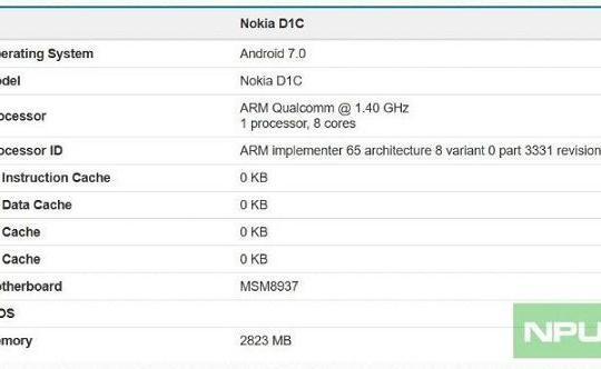 Smartphone của Nokia lộ cấu hình trên Geekbench