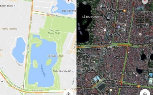 Google Maps tại Việt Nam đã có tính năng nhận biết đường tắc