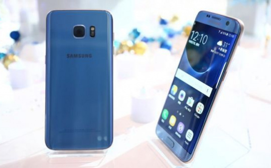 Galaxy S7 Edge màu Blue Coral trình làng