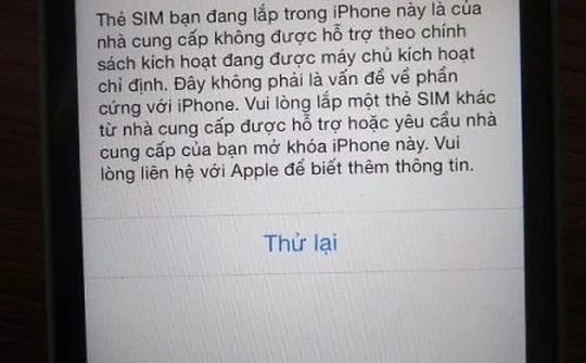 Dính "lỗi kích hoạt", iPhone bản Quốc tế bị biến thành "cục gạch"