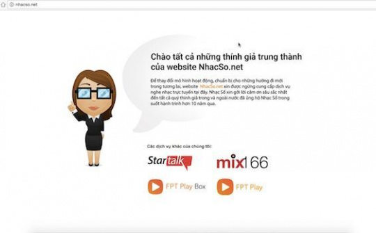 FPT Telecom chính thức đóng cửa nhacSO.net