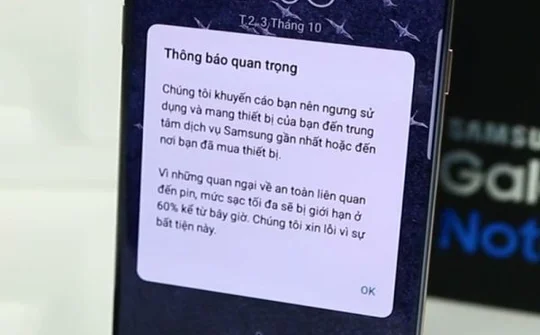 "Nhận diện" Galaxy Note 7 an toàn