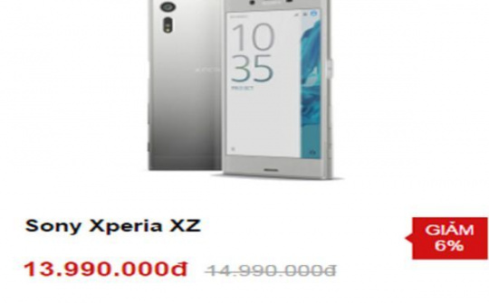 Sony Xperia XZ giảm giá 1 triệu đồng