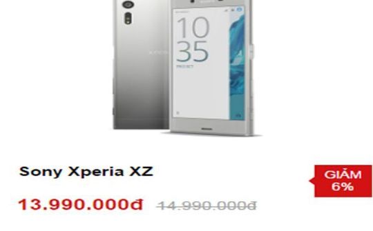 Sony Xperia XZ giảm giá 1 triệu đồng