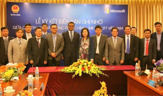 Bộ Tài chính và Microsoft Việt Nam ký kết Chương trình hợp tác CNTT
