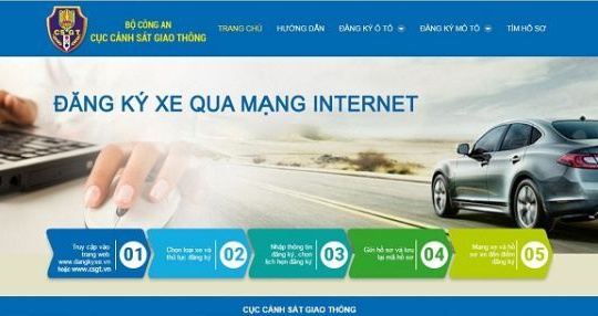 Hà Nội và TP Hồ Chí Minh đã có thể đăng ký ô tô, xe máy trực tuyến