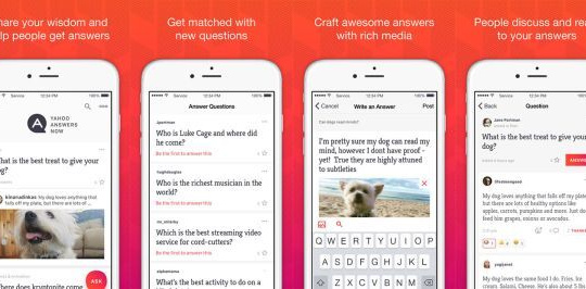 Dịch vụ Yahoo Answers đã có mặt trên iPhone