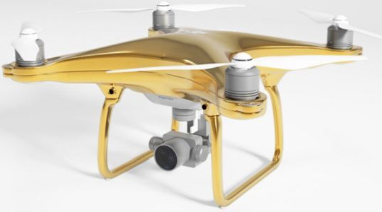 DJI Phantom 4 mạ vàng cực độc giá 24.000USD