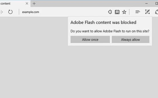 Sau Chrome và Firefox, Microsoft Edge bắt đầu chặn hiển thị Flash