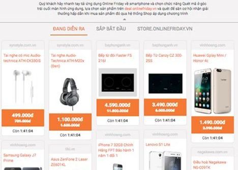 Online Friday 2016: Hàng trăm ngàn người đi săn iPhone7 giá 9 triệu