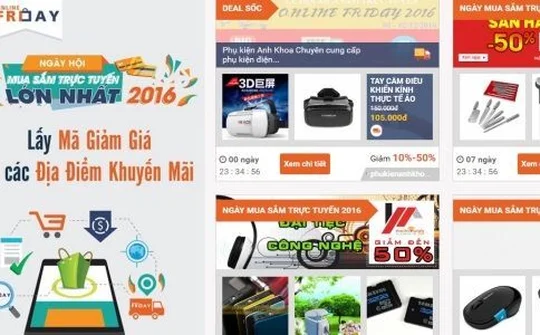 Online Friday 2016 phá vỡ mọi kỷ lục trong ngày đầu ra mắt