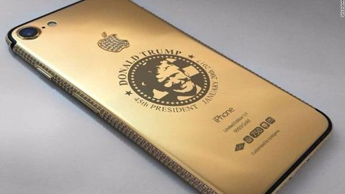 iPhone 7 in hình Donald Trump, đính kim cương có giá 3,4 tỷ đồng