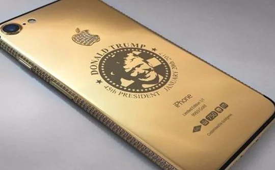 iPhone 7 in hình Donald Trump, đính kim cương có giá 3,4 tỷ đồng