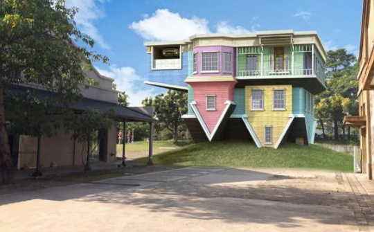 Độc đáo ngôi nhà lộn ngược tại Đài Loan