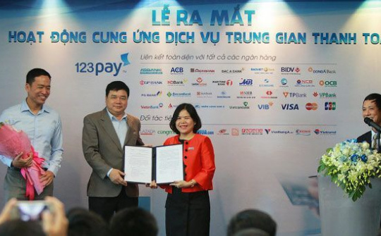 123Pay được phép cung ứng dịch vụ trung gian thanh toán