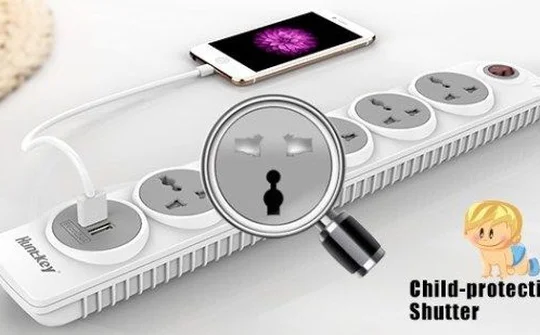 Huntkey ra mắt ổ cắm điện kiêm sạc USB tại Việt Nam