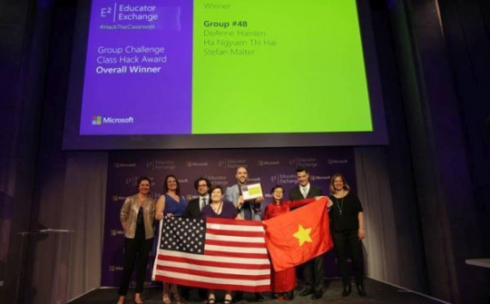 Giáo viên Việt Nam đạt giải cao nhất cuộc thi Diễn đàn Giáo dục Toàn cầu Microsoft