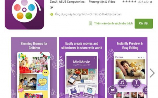 ASUS MiniMovie và PhotoCollage được tích hợp vào Facebook Messenger