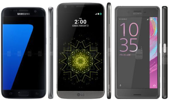 [Video] So tính năng Galaxy S7, G5 và Xperia X Performance