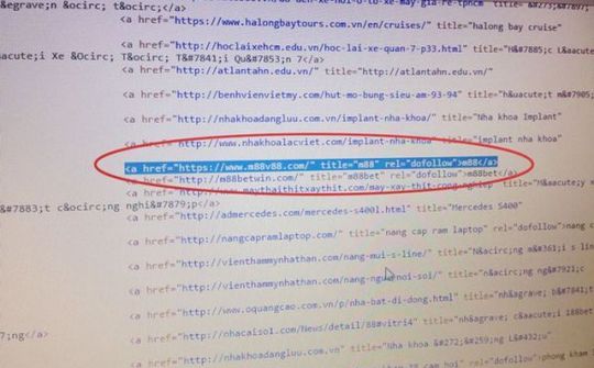 Trang cá độ xuất hiện trên website tỉnh Hà Nam: Do mã nguồn mở?
