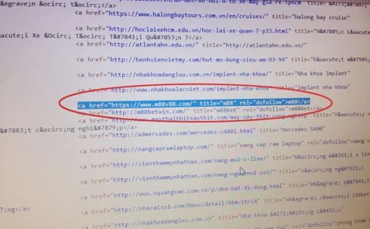Trang cá độ xuất hiện trên website tỉnh Hà Nam: Do mã nguồn mở?