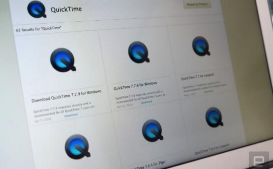 Apple ngưng hỗ trợ Quicktime trên Windows