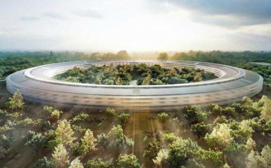 Trụ sở mới của Apple "lộ diện" qua video quay bằng Drone