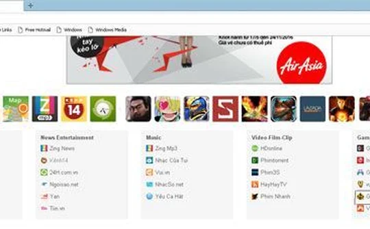 Game cờ bạc, nội dung đồi trụy được quảng bá trên trình duyệt Cốc Cốc?