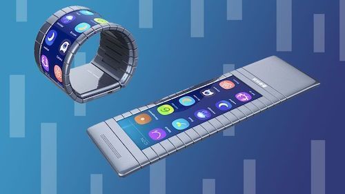 Đồng hồ thông minh kiêm smartphone với màn hình uốn cong