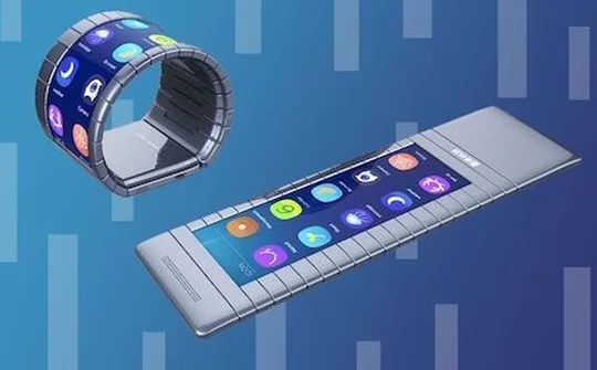 Đồng hồ thông minh kiêm smartphone với màn hình uốn cong