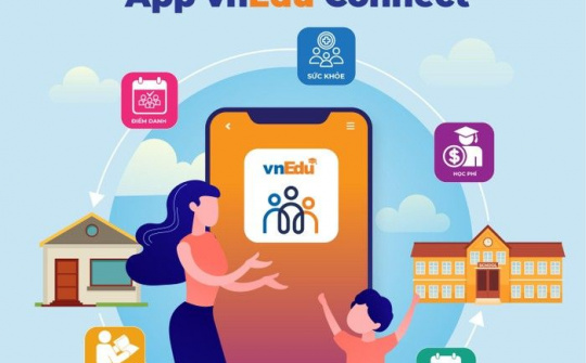 App vnEdu Connect mang lại nhiều tiện ích 4.0 cho nhà trường và phụ huynh