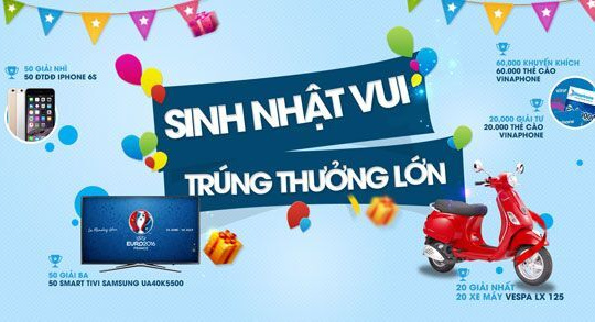 VinaPhone khuyến mại lên đến 10 tỷ đồng nhân dịp tròn 20 tuổi