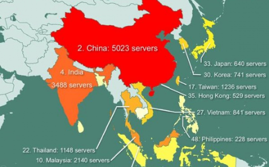 841 máy chủ tại Việt Nam bị hacker "rao bán"