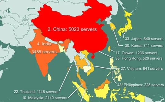 841 máy chủ tại Việt Nam bị hacker "rao bán"