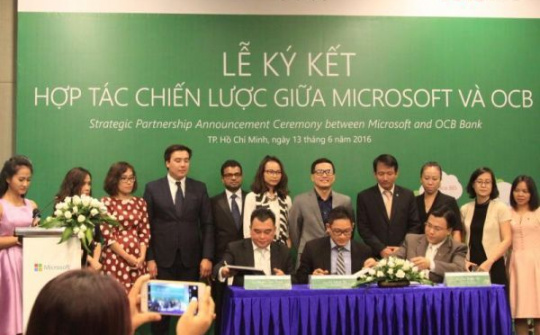 Microsoft cam kết giúp OCB nâng cao hiệu quả quản trị doanh nghiệp