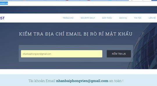 Kiểm tra độ an toàn của mật khẩu Google, Facebook