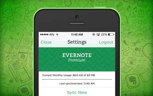 Evernote bắt đầu thu phí cho dịch vụ đồng bộ dữ liệu