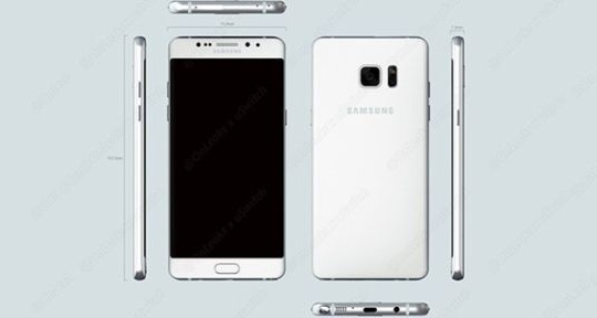 Galaxy Note 6 Edge lộ ảnh dựng, được đồn đoán ra mắt 2/8 tới