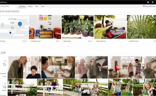 OneDrive bổ sung tính năng tương tự Google Photos