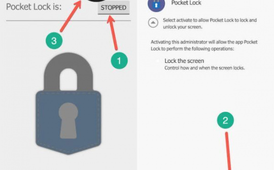 Pocket Lock - ứng dụng tự khóa, mở màn hình smartphone theo "bối cảnh"
